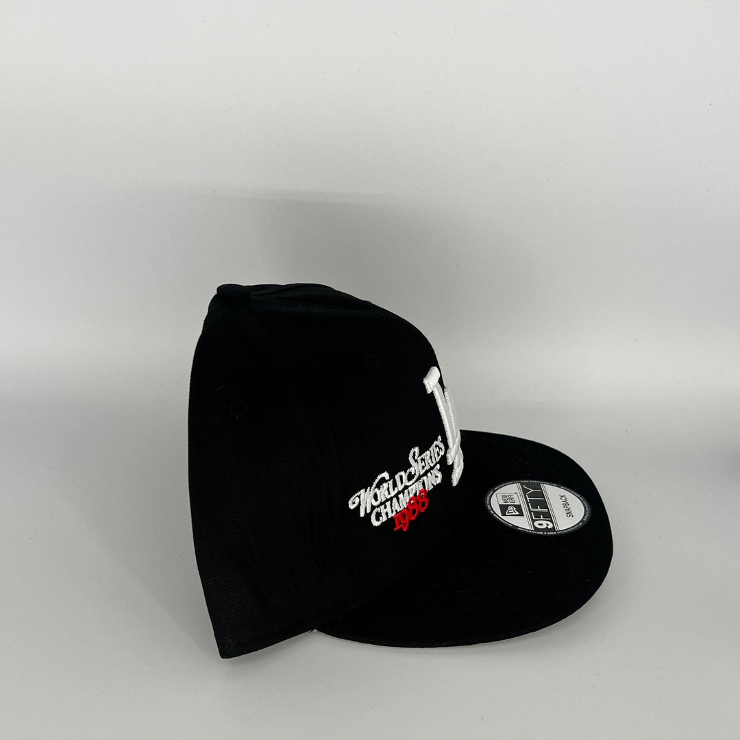 Black Los Angeles Dodgers 1988 World Series Champions New Era MLB 9Fifty Snapback Hat