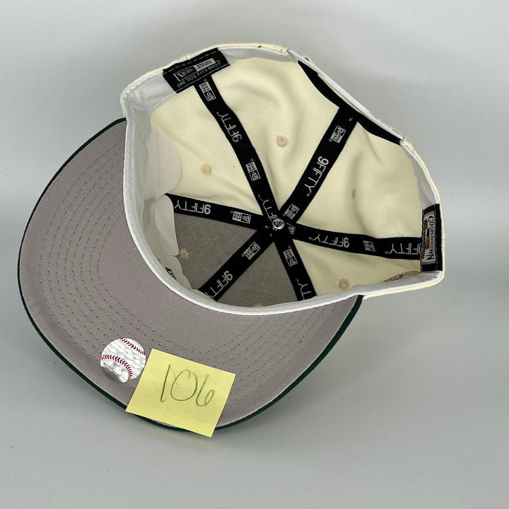 White Green Los Angeles Dodgers 60TH Anniversary Side Patch New Era MLB 9Fifty Snapback Hat