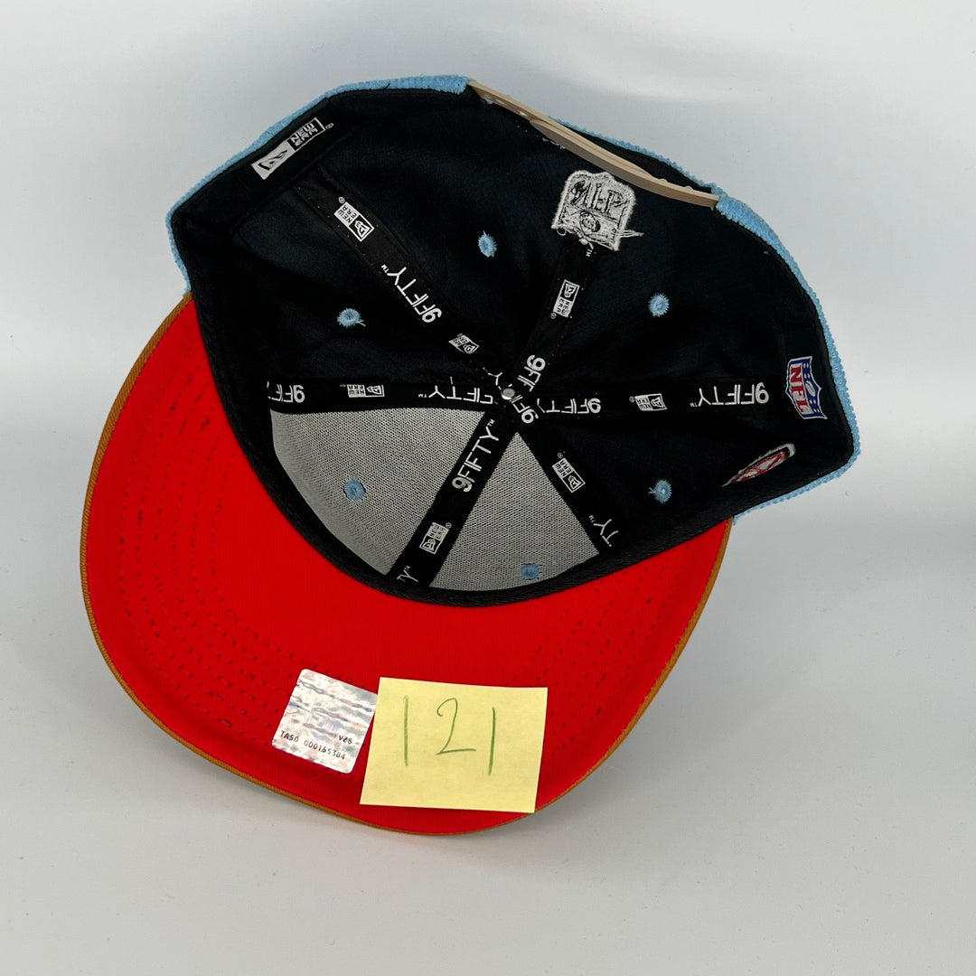 Blue Brown New York Giants 90 Season NY Side Patch New Era MLB 9Fifty Snapback Hat