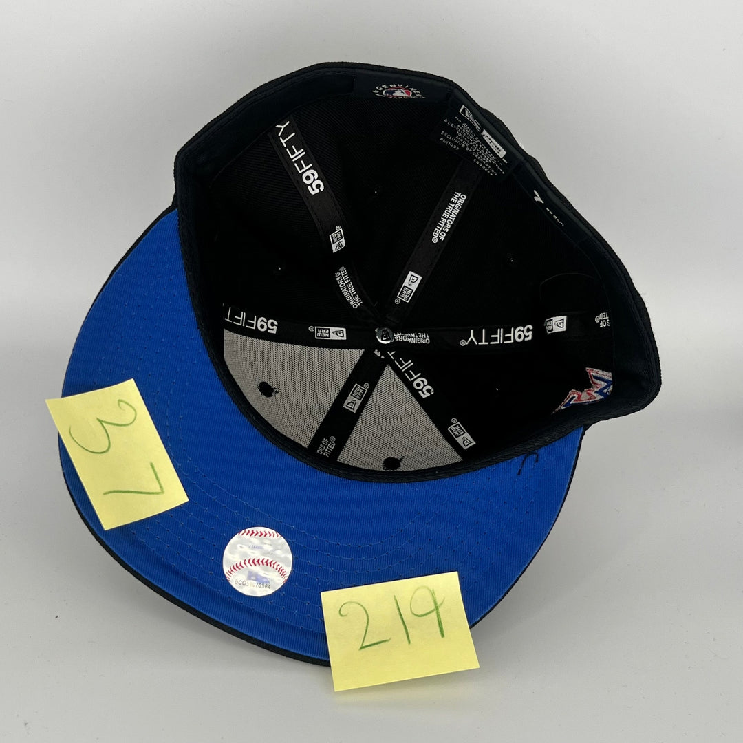 Black Los Angeles Dodgers 75th World Series Side Patch New Era MLB 59Fifty Fitted Hat