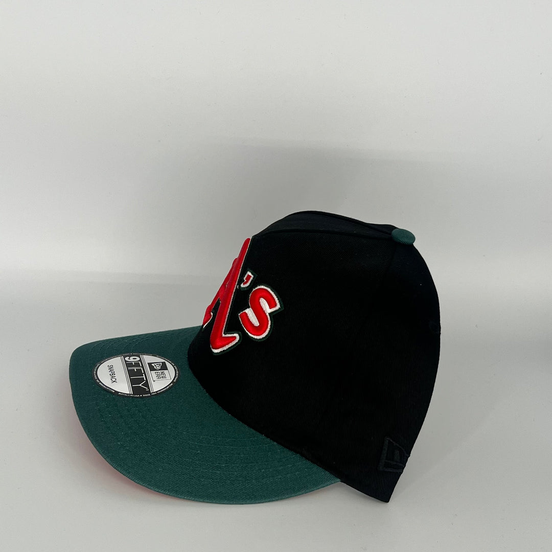 Black Green Athletics 30 years Anniversary Side Patch New Era MLB 9Fifty Snapback Hat