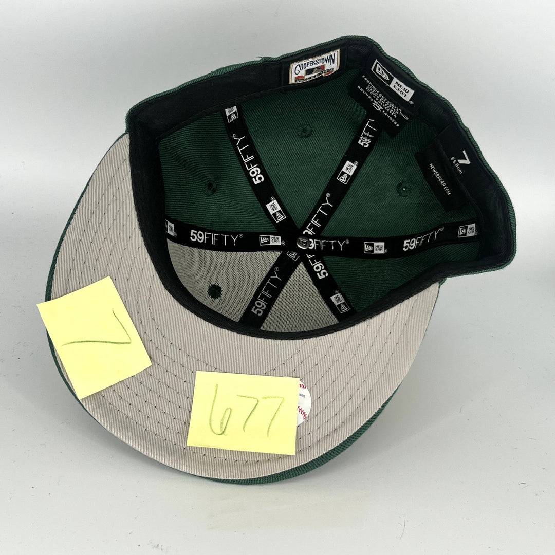 Green Athletics New Era MLB 59Fifty Fitted Hat