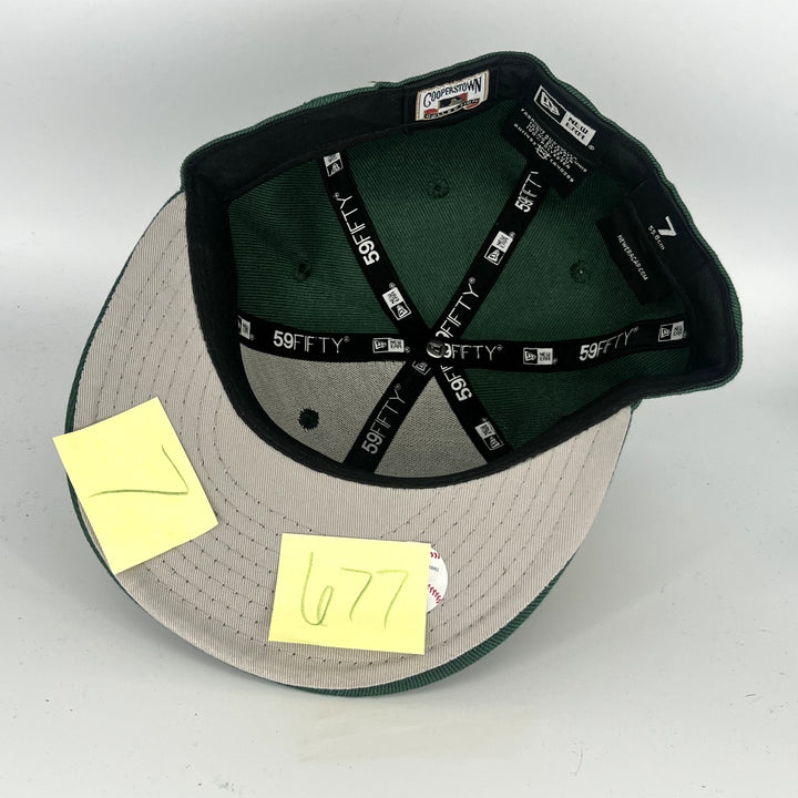 Green Athletics New Era MLB 59Fifty Fitted Hat