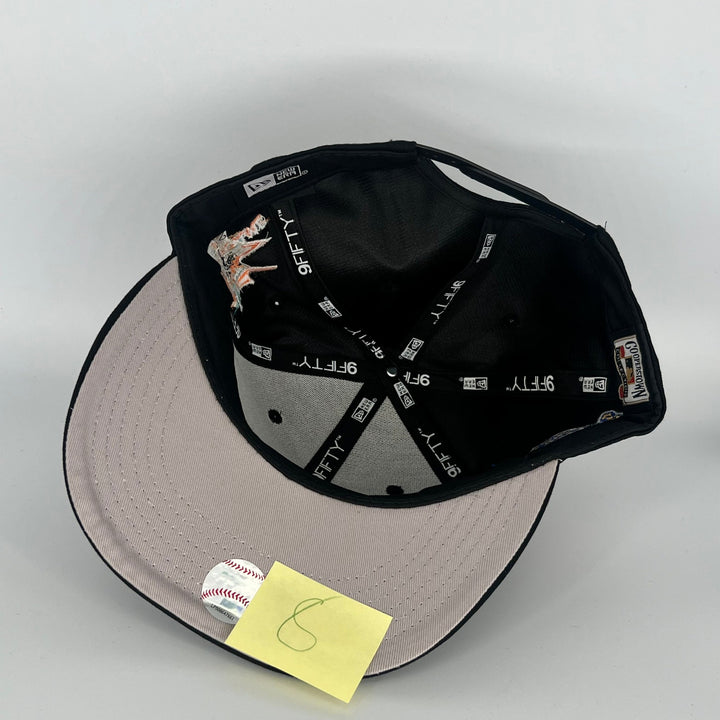 Black Florida Marlins 1987 World Series 2017 All Star Side Patch New Era MLB 9Fifty Snapback Hat