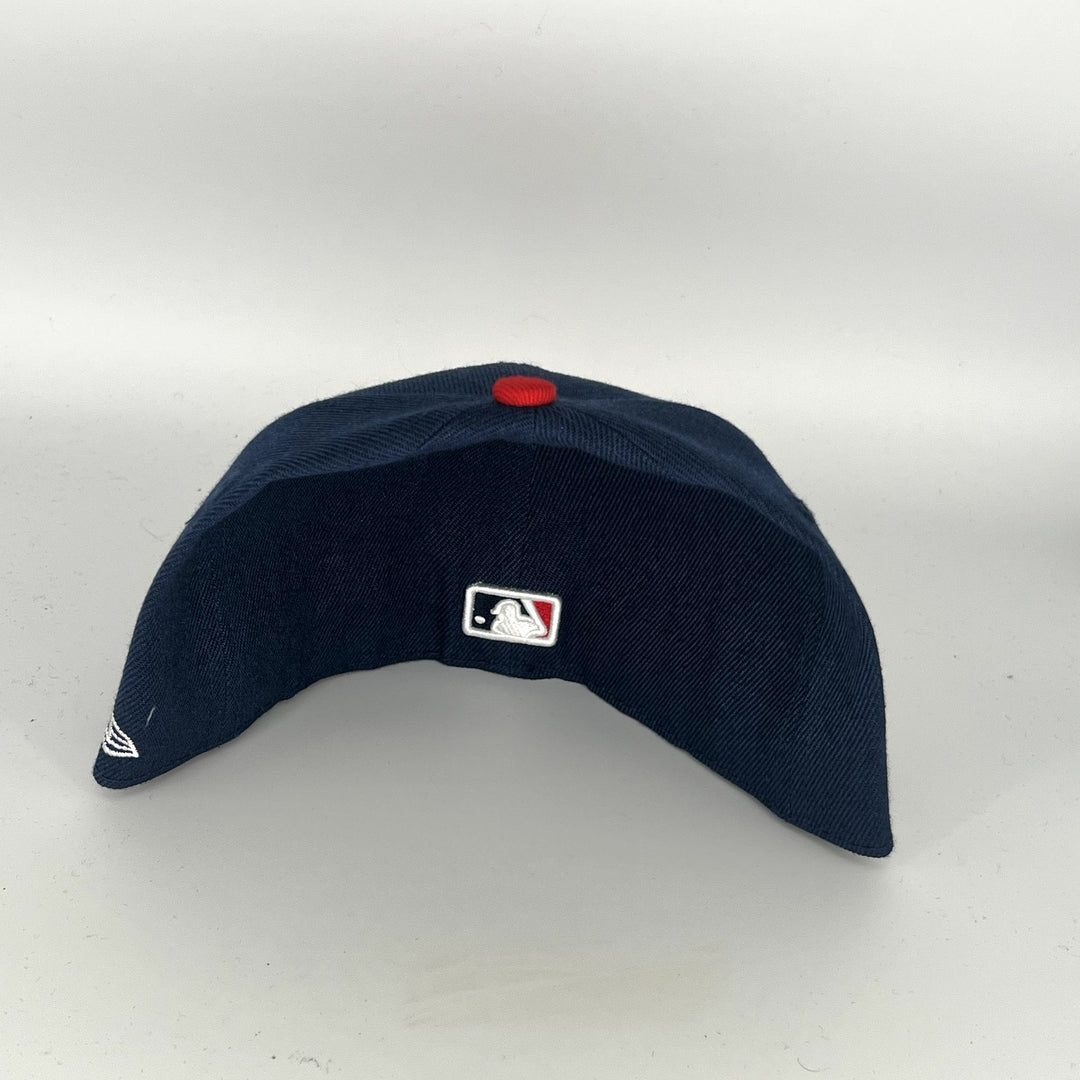 Navy Blue Red Atlanta Braves New Era MLB 59Fifty Fitted Hat