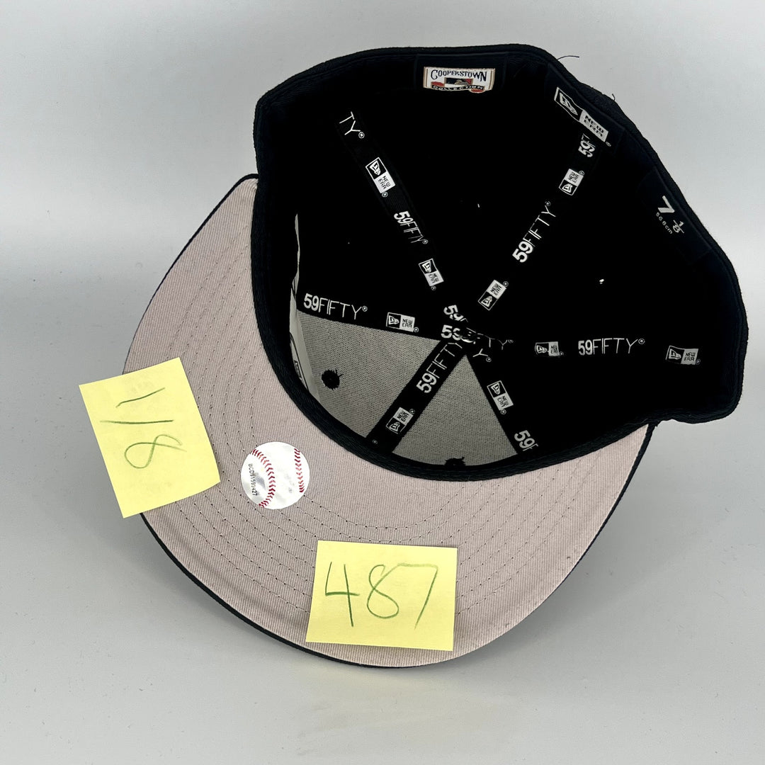 Black New York Mets New Era MLB 59Fifty Fitted Hat