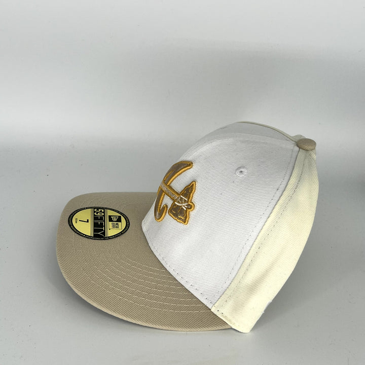 White Brown Atlanta Braves 30th Season In Atlanta SP New Era MLB 59Fifty Fitted Hat