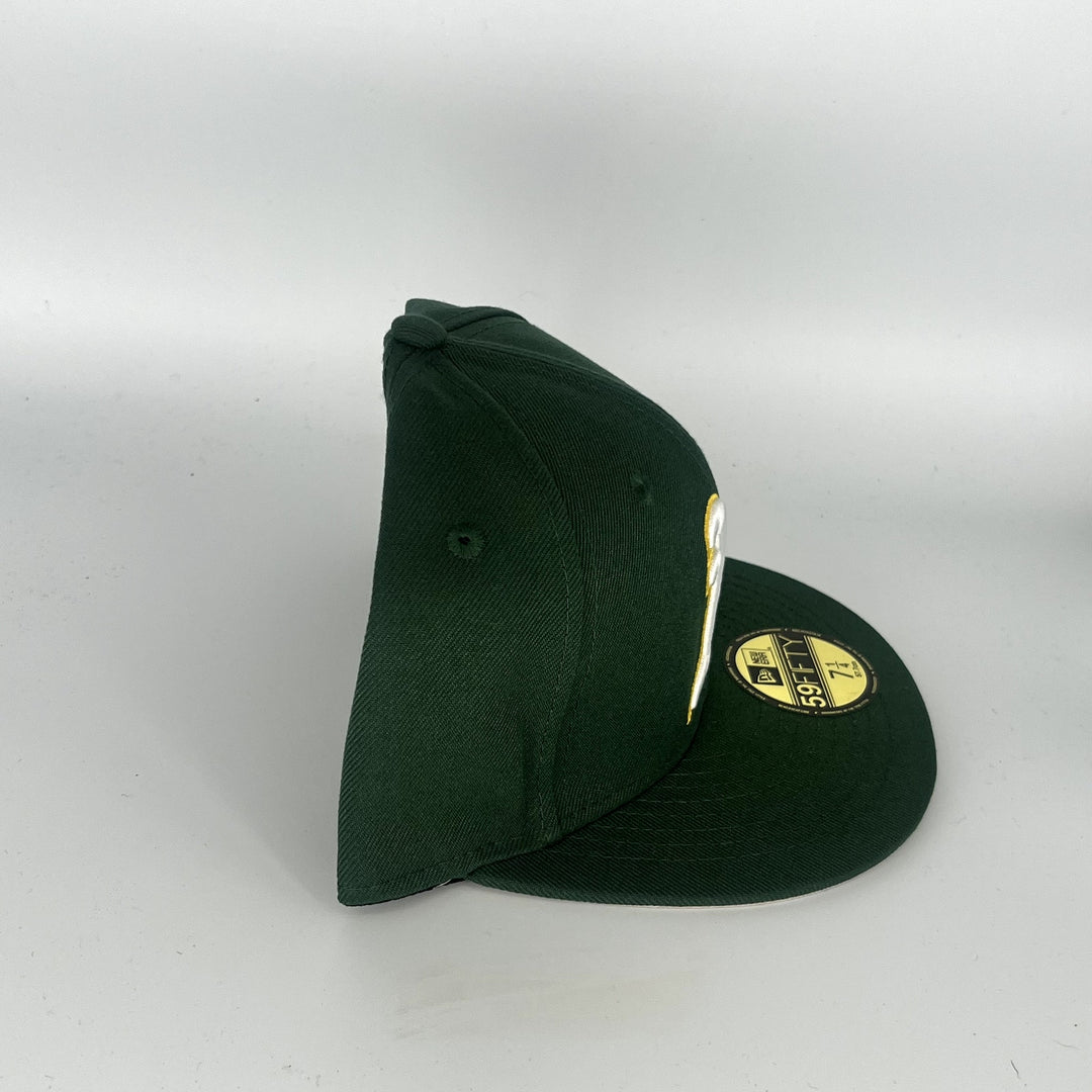 Green Athletics New Era MLB 59Fifty Fitted Hat