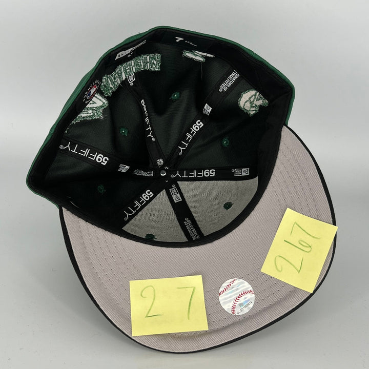 Green Black Los Angeles Angels New Era MLB 59Fifty Fitted Hat