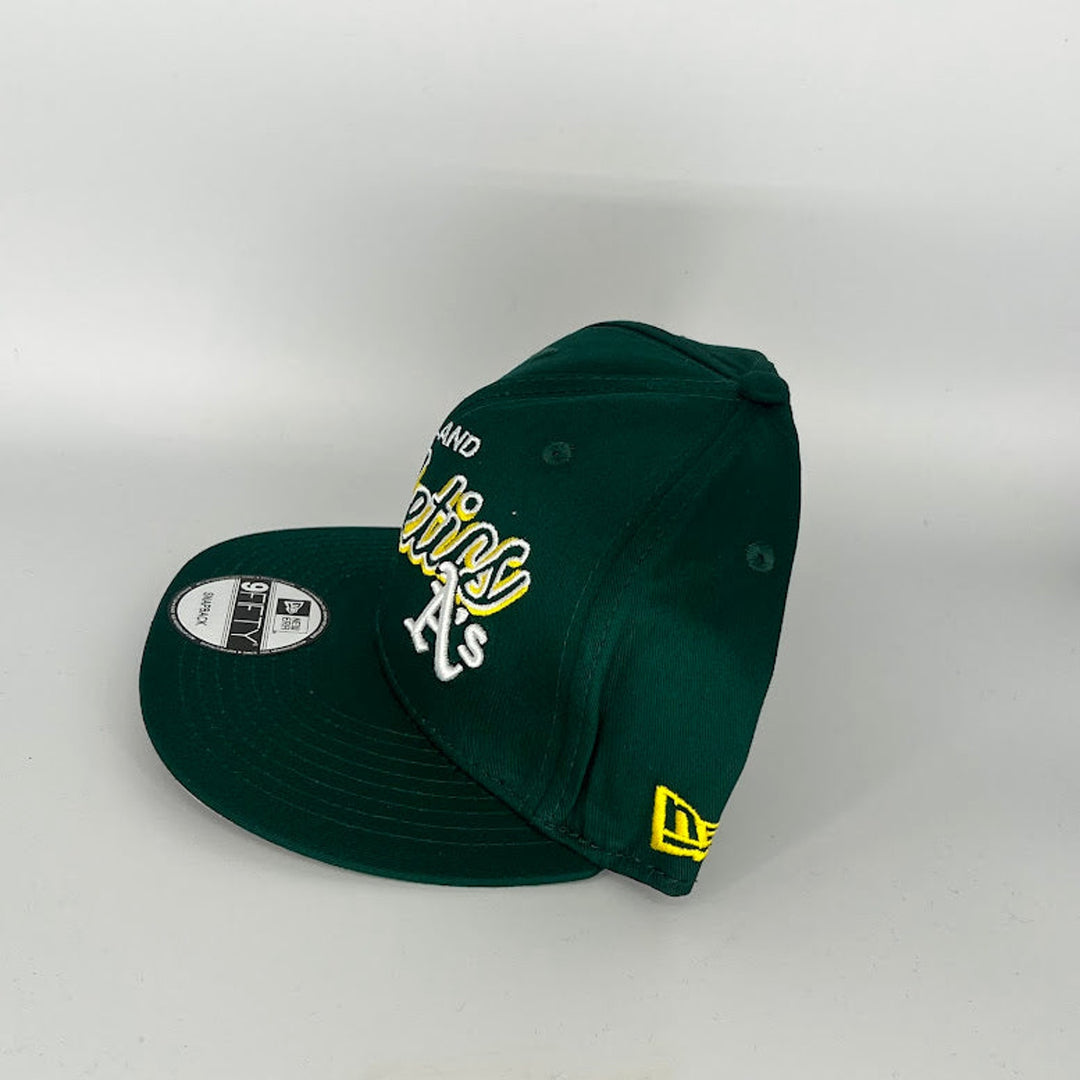 Green Athletics 50 Year Oakland Athletics Side Patch New Era MLB 9Fifty Snapback Hat