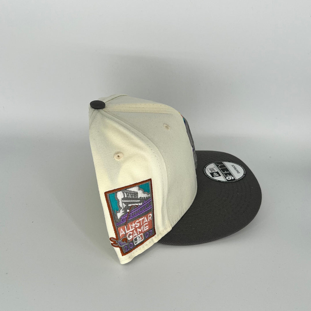 White Black San Francisco Giants 2007 All Star Game  Side Patch New Era MLB 9Fifty Snapback Hat