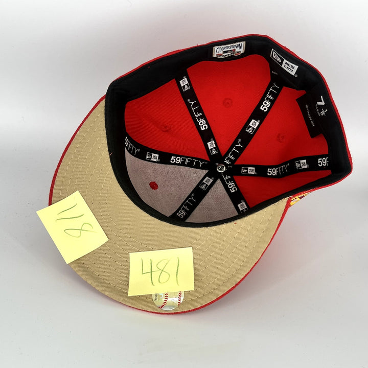 Red Los Angeles Angels 25TH Anniversary SP New Era MLB 59Fifty Fitted Hat