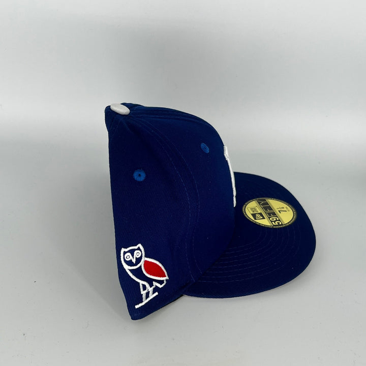 Blue Los Angeles Dodgers OVO Side Patch New Era MLB 59Fifty Fitted Hat