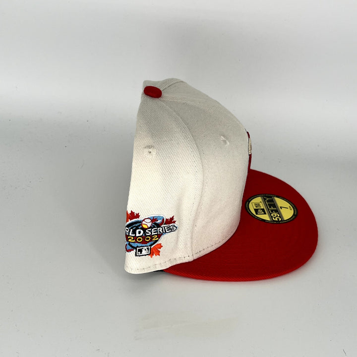 White Red Los Angeles Angels 2002 World Series New Era MLB 59Fifty Fitted Hat