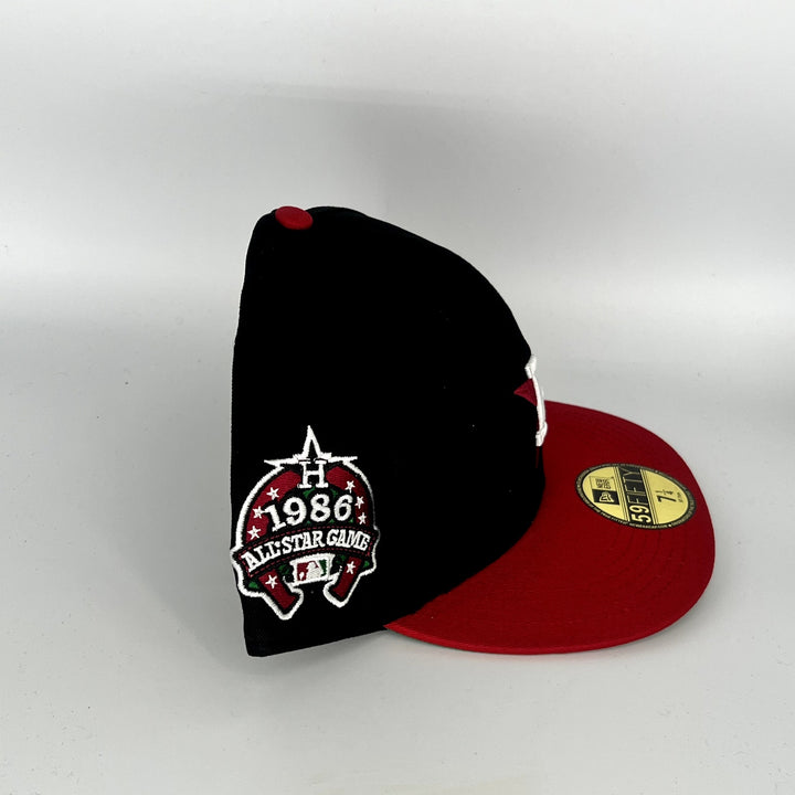 Black Red Houston Astros New Era MLB 59Fifty Fitted Hat