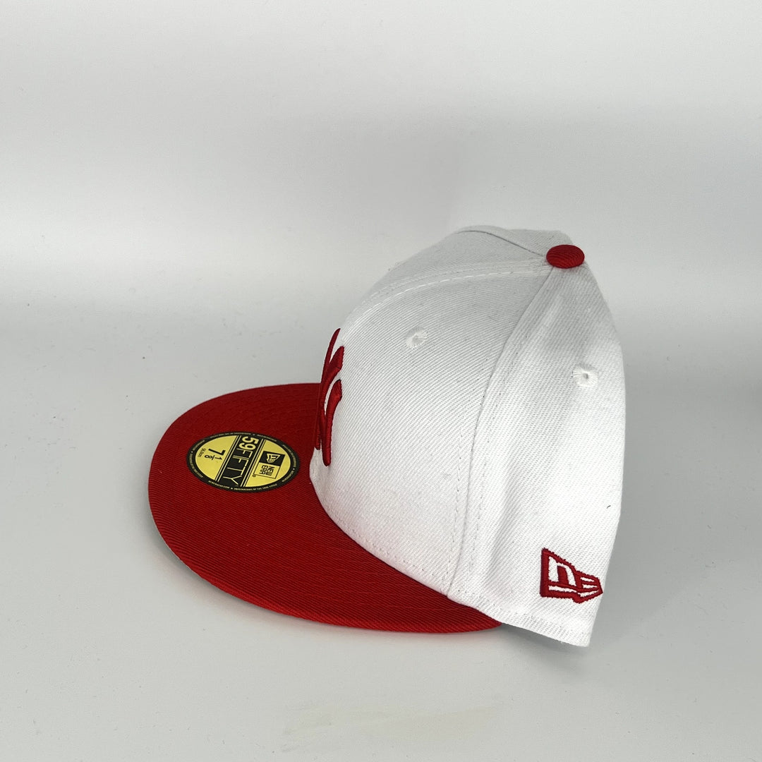 White Red New York Yankees New Era MLB 59Fifty Fitted Hat