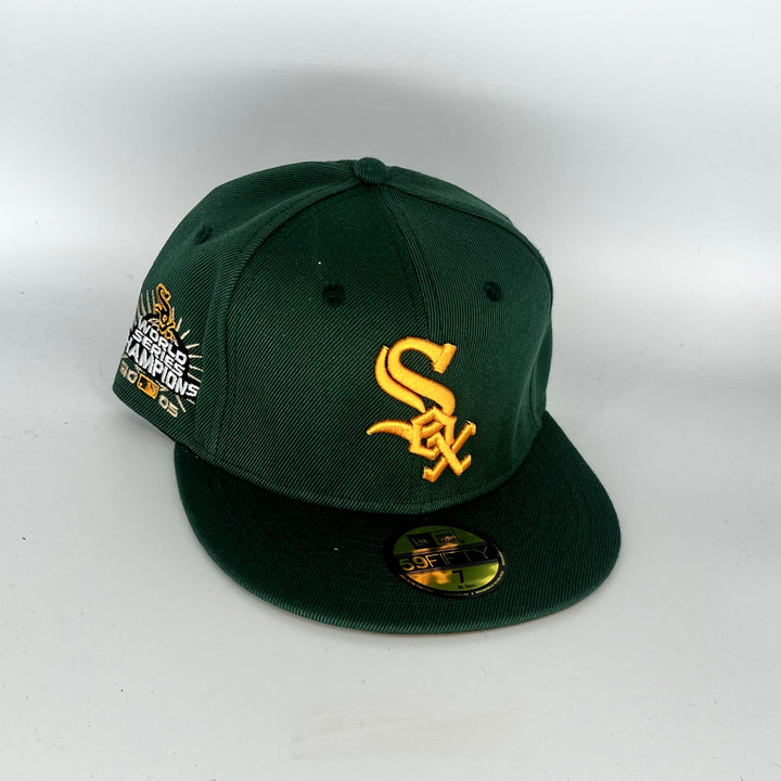 Green Chicago White Sox 2005 World Champions SP New Era MLB 59Fifty Fitted Hat