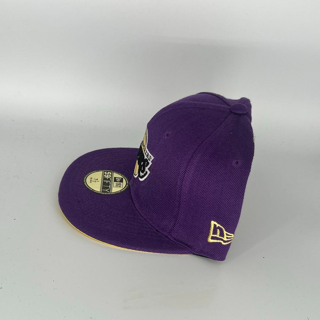Purple Los Angele Lakers World Champions SP New Era NBA 59Fifty Fitted Hat