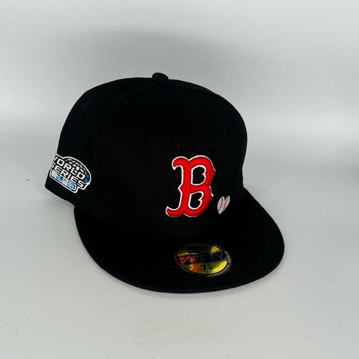Black Boston Red Sox New Era MLB 59Fifty Fitted Hat