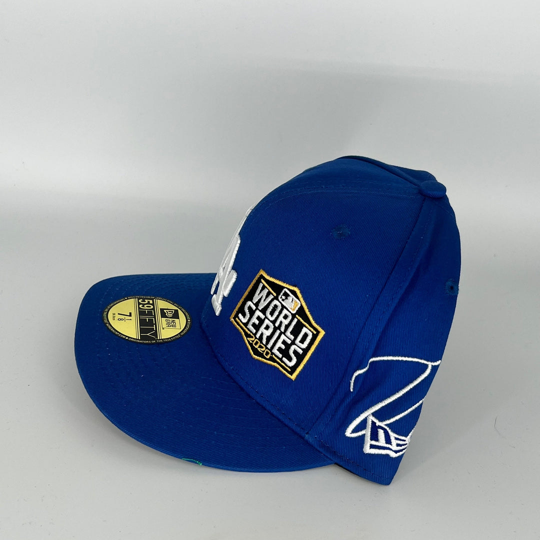 Blue Los Angeles Dodgers 2020 World Series Champions Side Patch New Era MLB 59Fifty Fitted Hat