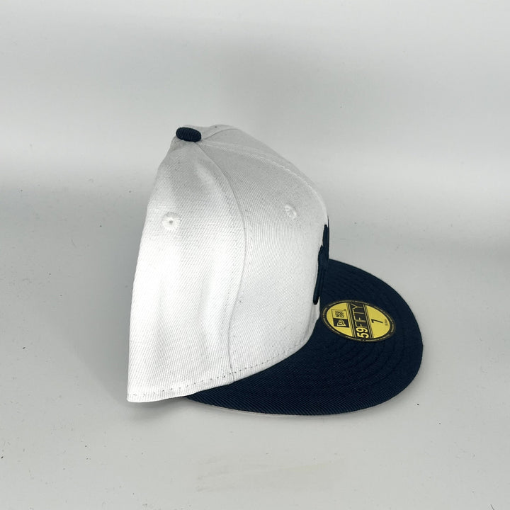 White Black New York Yankees New Era MLB 59Fifty Fitted Hat