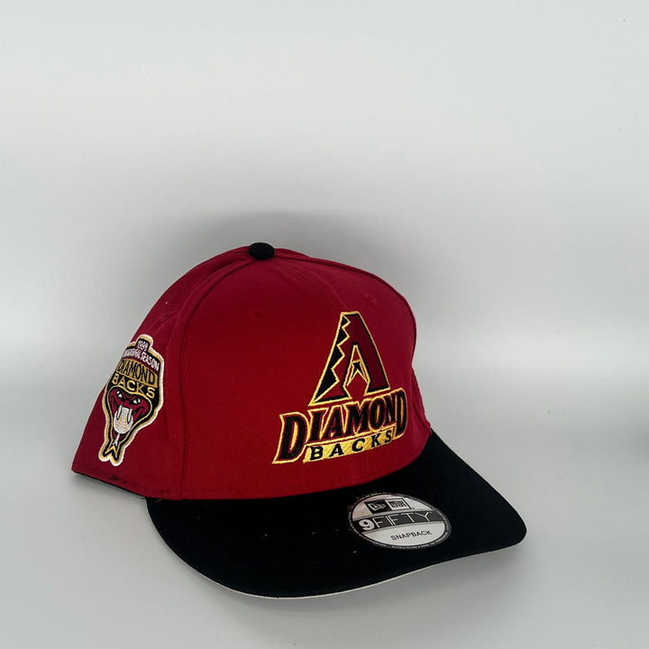 Red Black Arizona Diamondbacks 1998 Inaugural Season Arizona Diamondbacks Side Patch New Era MLB 9Fifty Snapback Hat
