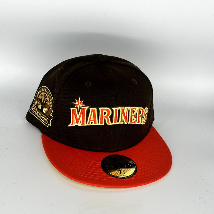 Brown Red Seattle Mariners 30TH Anniversary New Era MLB 59Fifty Fitted Hat