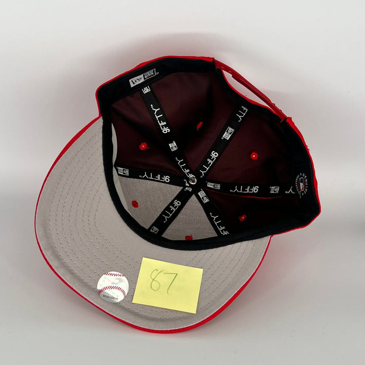 Red Los Angeles Angels Angels Side Patch New Era MLB 9Fifty Snapback Hat