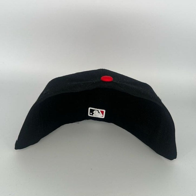 Black Red Cincinnati Reds  New Era NBA 59Fifty Fitted Hat