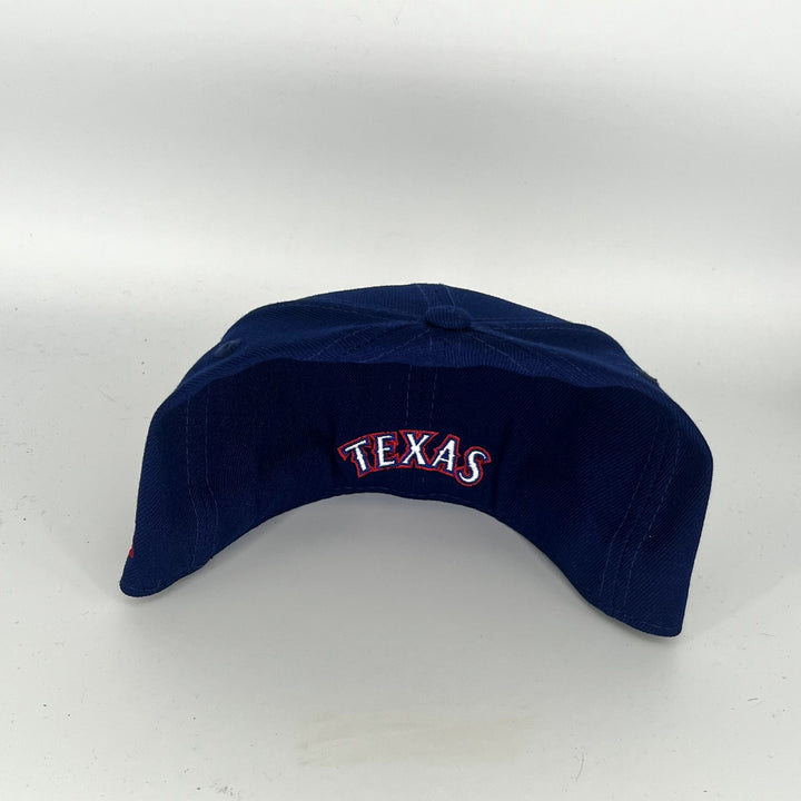 Blue Texas Rangers T Overlap New Era MLB 59Fifty Fitted Hat