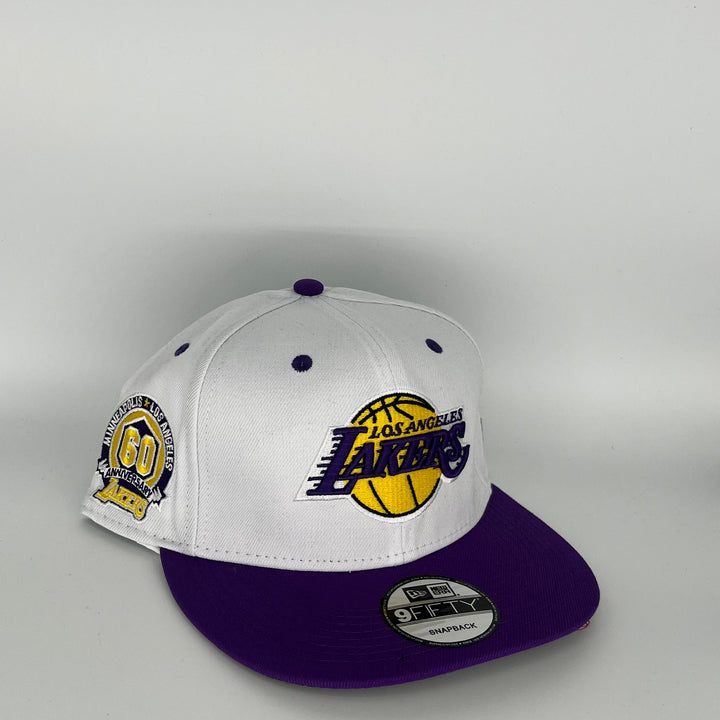 White/Purple Los Angeles Lakers Minneapolis 60TH Anniversary New Era NBA Hat