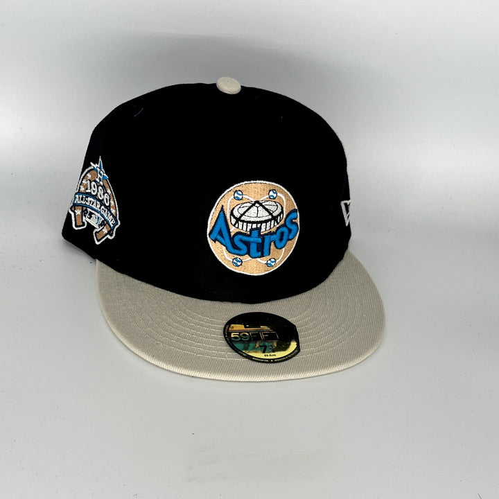 Black Cream Houston Astros 1986 ASG SP New Era MLB 59Fifty Fitted Hat