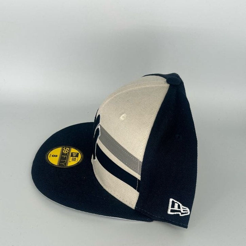 Black White New York Yankees New Era NBA 59Fifty Fitted Hat
