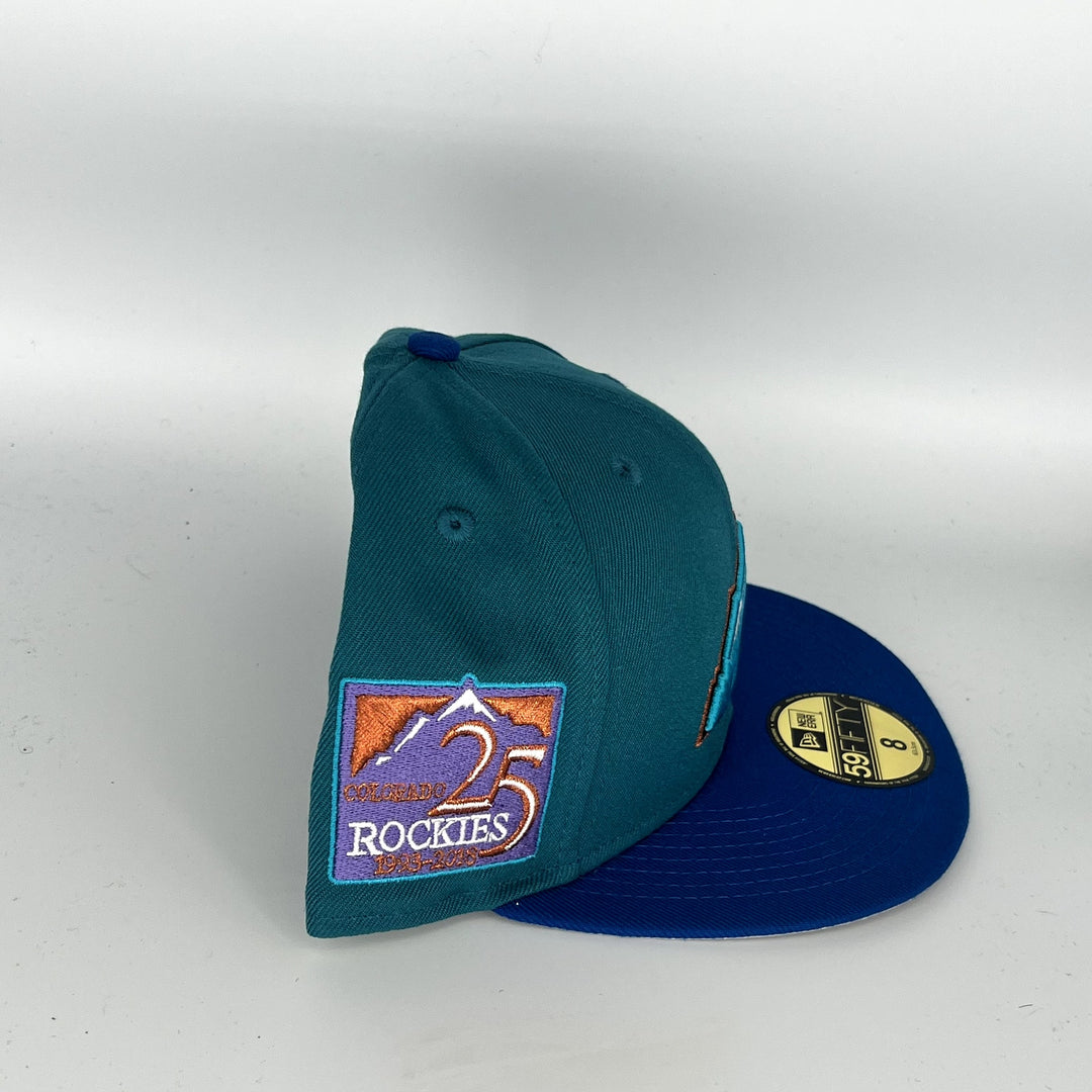 Blue Colorado Rockies 25TH Anniversary New Era MLB 59Fifty Fitted Hat