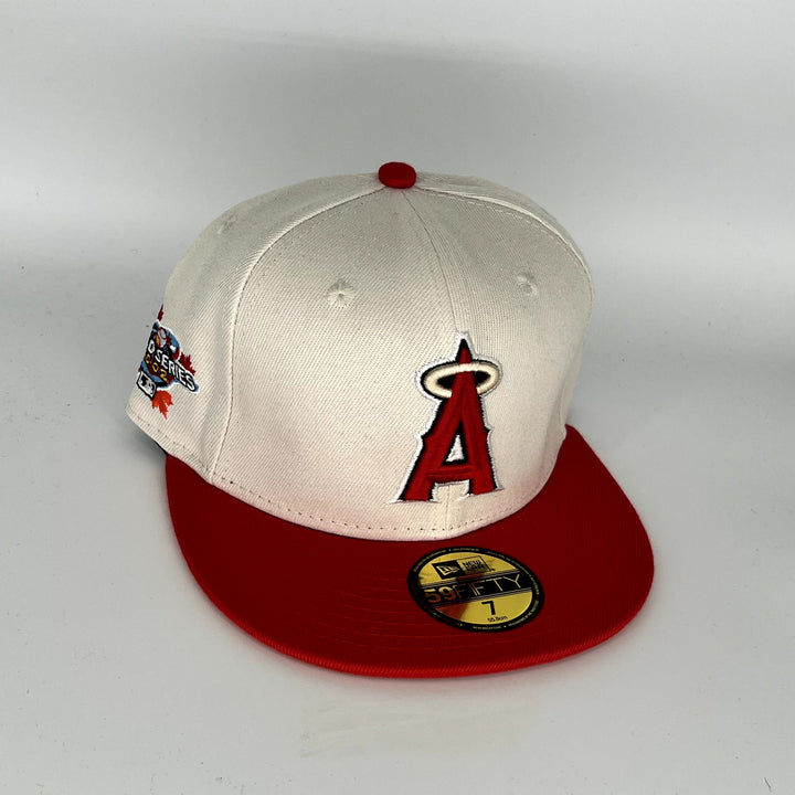 White Red Los Angeles Angels 2002 World Series New Era MLB 59Fifty Fitted Hat