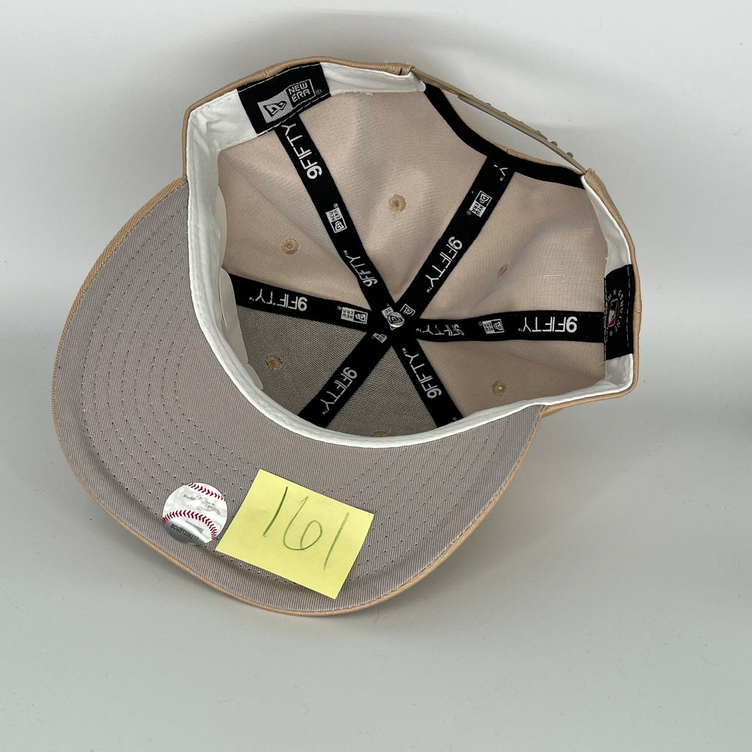 Brown New York Yankees NY Overlap Side Patch New Era MLB 9Fifty Snapback Hat