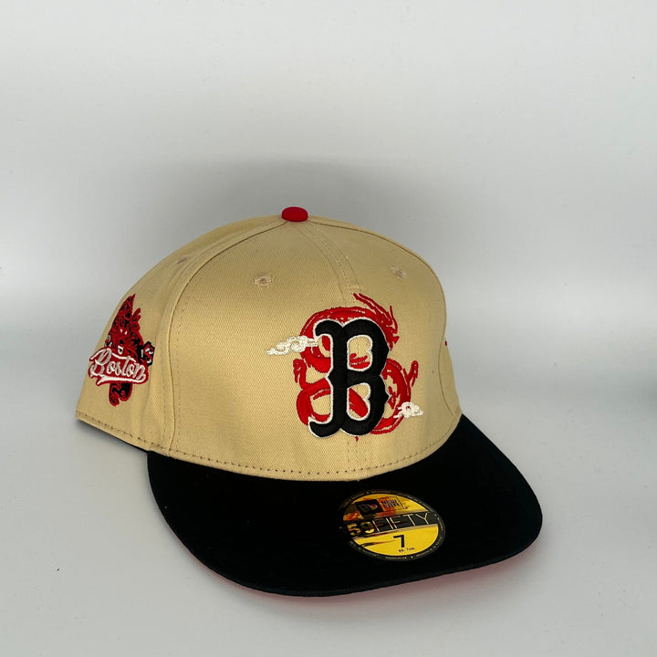 Brown Black Boston Red Sox New Era MLB 59Fifty Fitted Hat