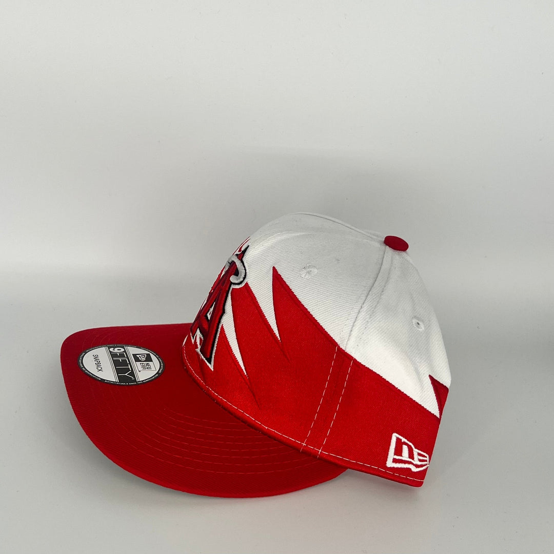 White Red Los Angeles Angels New Era MLB 9Fifty Snapback Hat