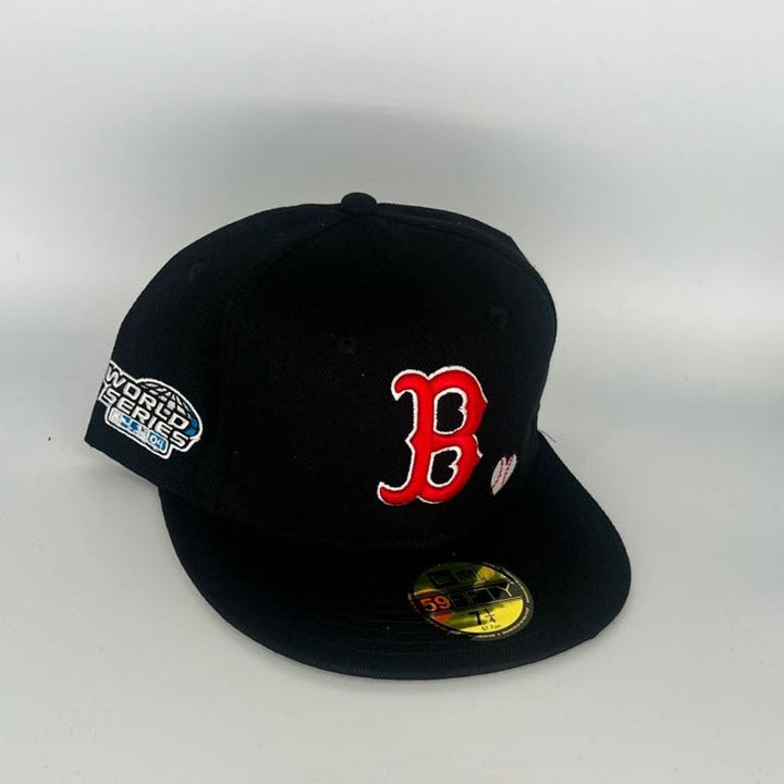 Black Boston Red Sox New Era MLB 59Fifty Fitted Hat