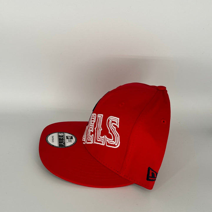 Red Los Angeles Angels Angels Side Patch New Era MLB 9Fifty Snapback Hat