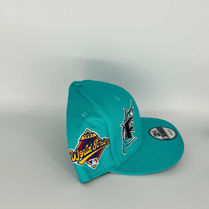 Blue Florida Marlins 1987 World Series 2017 All Star Side Patch New Era MLB 9Fifty Snapback Hat
