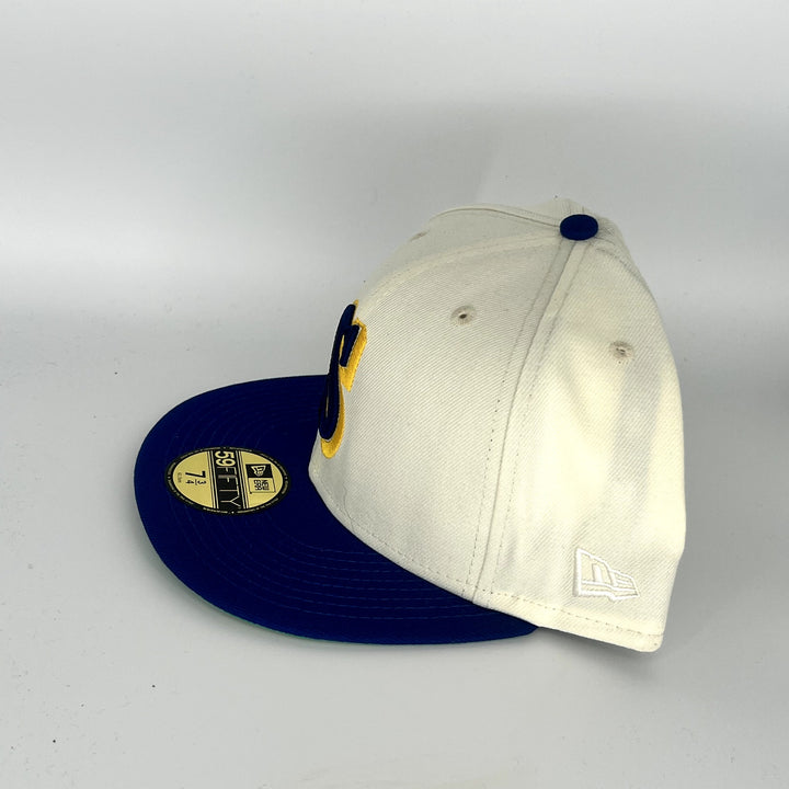 White Blue Seattle Mariners New Era MLB 59Fifty Fitted Hat