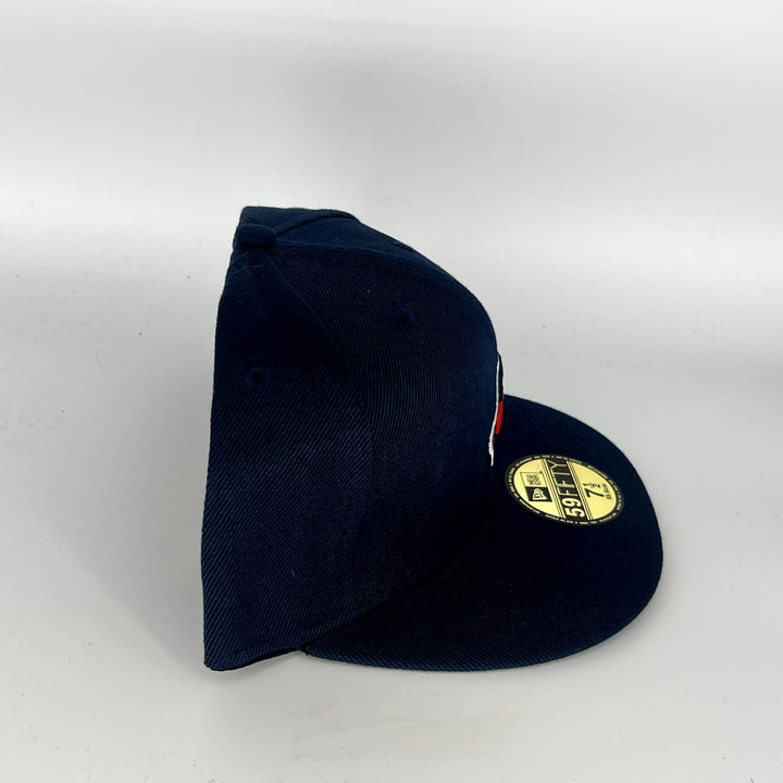 Navy Blue Cleveland Indians Wahoo New Era MLB 59Fifty Fitted Hat