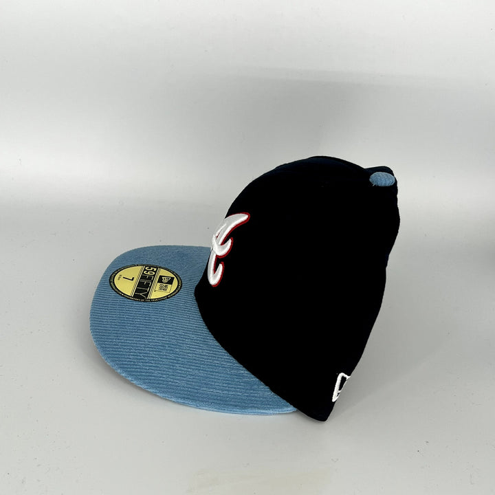Black Blue Atlanta Braves New Era MLB 59Fifty Fitted Hat