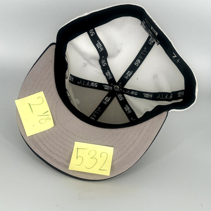 White Black sad Boyz New Era 59Fifty Fitted Hat