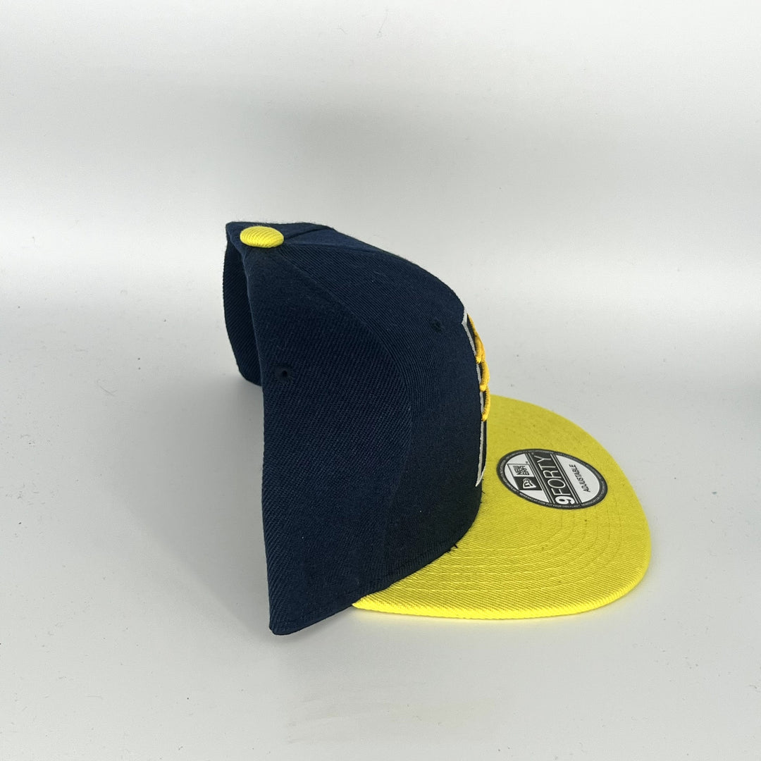 Navy Blue Yellow Indiana Pacers New Era 9Forty Snapback Hat