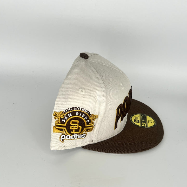Cream Brown San Diego Padres New Era MLB 59Fifty Fitted Hat