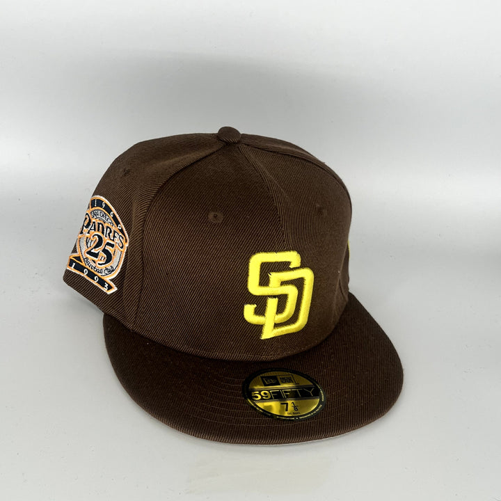 Brown San Diego Padres 25TH Anniversary SP New Era MLB 59Fifty Fitted Hat