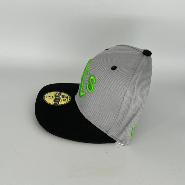 Gray Black Oakland Athletics 1989 World Series Side Patch New Era MLB 59Fifty Fitted Hat