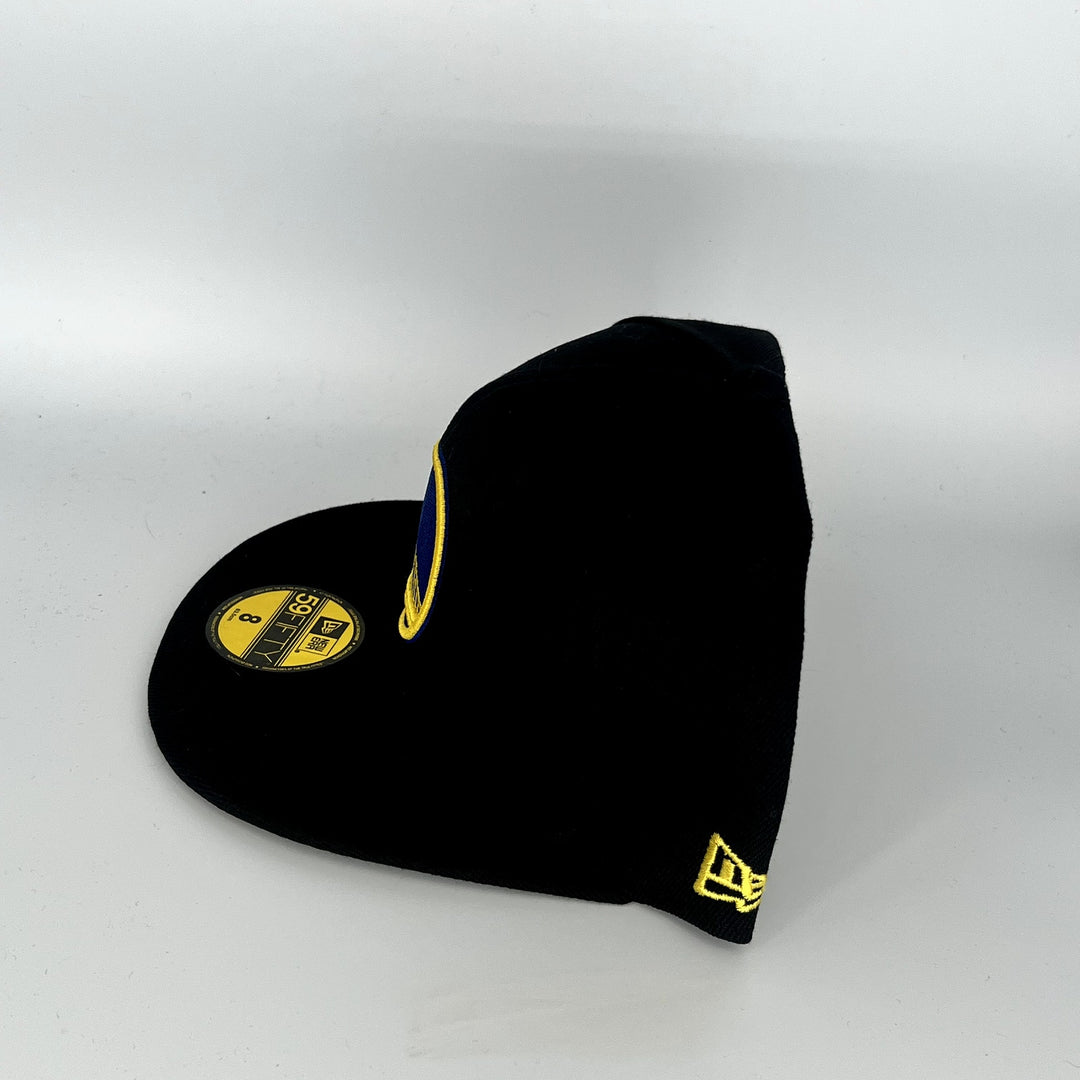 Black Golden State Warriors New Era NBA 59Fifty Fitted Hat